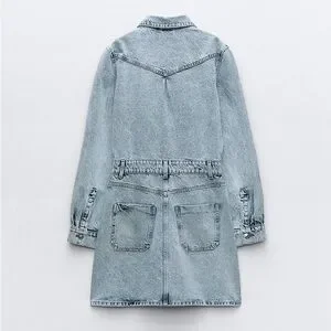 Zara | Dresses | Zara Z975 Denim Mini Dress | Poshmark